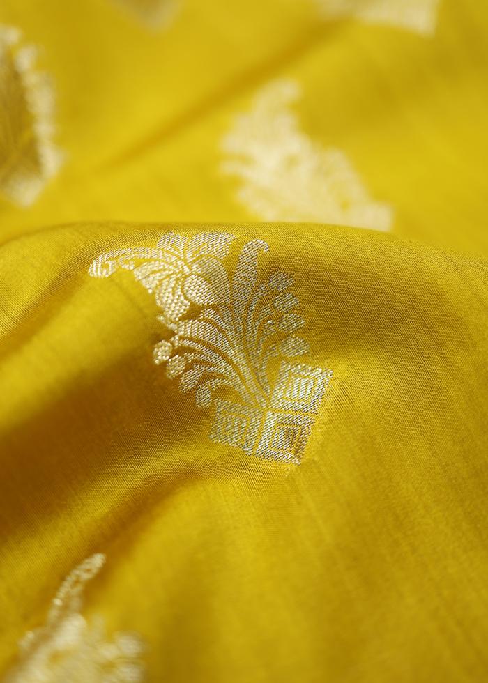 Banarasi Katan Cutwork Contrast Silk Saree