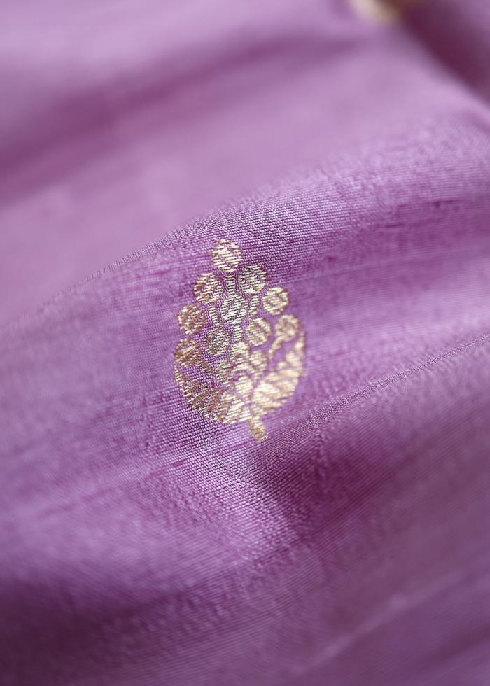 Pure Banarasi Lilac 3 Piece Suit