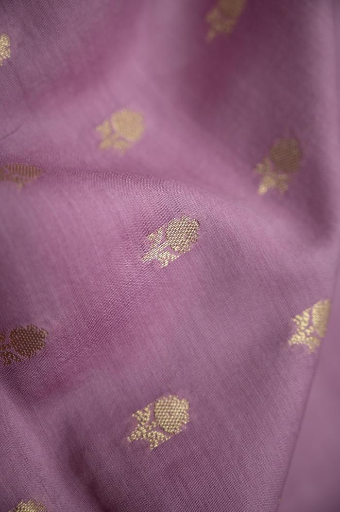 Banarasi Katan Cutwork Contrast Silk Saree