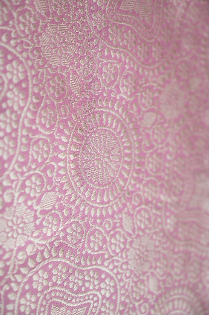 Pure Banarasi Katan Tanchui Meena Mauve Saree