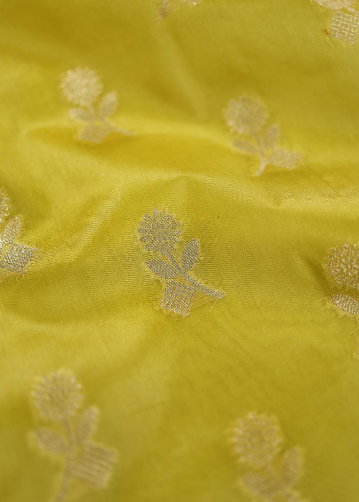 Pure Banarasi Haldi Yellow Mustard Saree