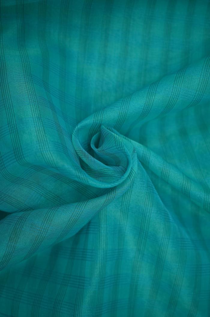 Supernet Aqua Ferozi Banarasi Saree