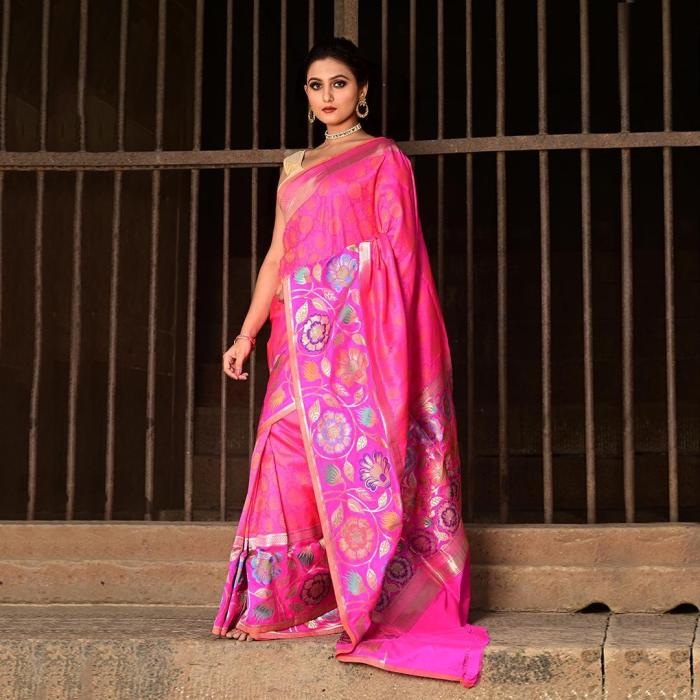 Banarasi Banarasi Katan Silk Tanchui  Saree