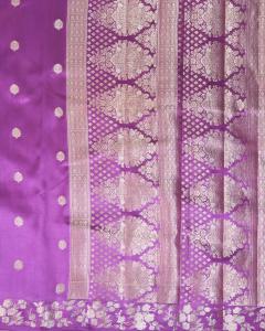 Water and Gold Zari Weaving Banarasi Saree