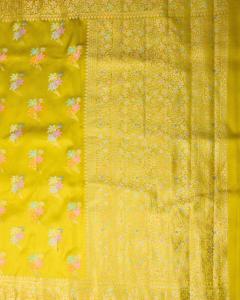 Zari Weaving Meenaboota Banarasi Saree