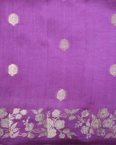 Water and Gold Zari Weaving Banarasi Saree