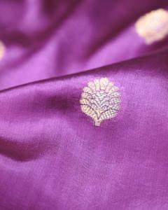 Water and Gold Zari Weaving Banarasi Saree