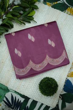 Raw Mango Silk Twin Booti Saree in Mehendi & 7 Colors