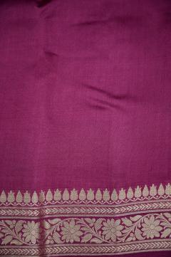 Raw Mango Dupion Wine Color Banarasi Saree