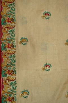 Pure Banarasi Tussar Silk Cream Saree