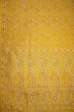 Pure Katan Tanchui Gold Yellow Banarasi Saree