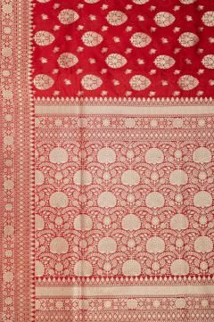 Pure Banarasi Katan Silk Red Saree