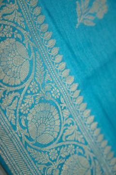 Banarasi Chynia Silk Light Aqua Suit