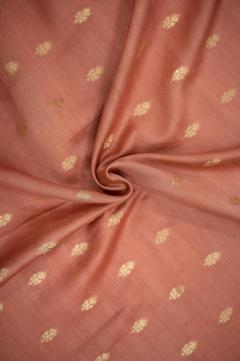 Banarasi Chanderi Cotton Dusty Strawberry Suit