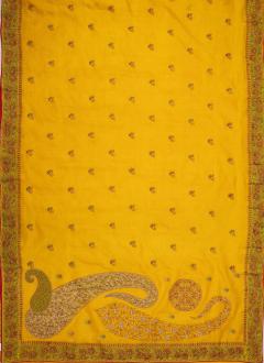 Pure Banarasi Kashmiri Work Tussar Silk Saree