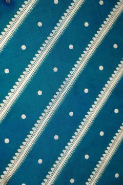 Banarasi Katan Upada Arha Pattern Aqua Saree