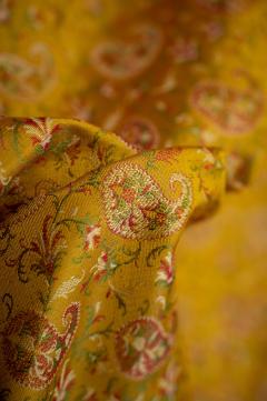 Pure Katan Tanchui Gold Yellow Banarasi Saree