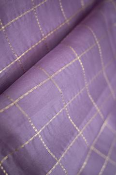 Banarasi Kora Organza Mauve Saree