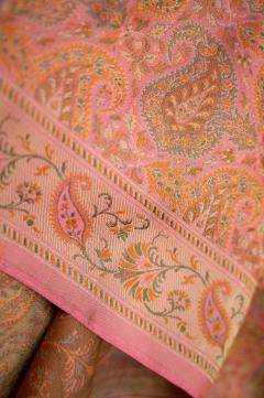 Pure Katan Tanchui Strawberry Pink Banarasi Saree