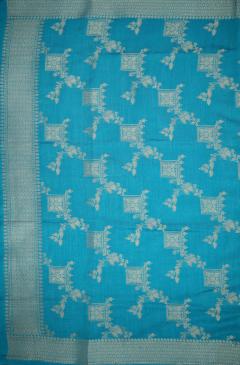 Banarasi Chynia Silk Light Aqua Suit