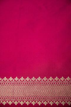 Katan Kadhwa Rani Colour Banarasi Saree