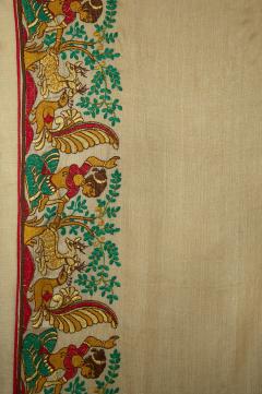 Pure Banarasi Tussar Silk Cream Saree