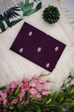 Pure Katan Deep Wine Zari Banarasi Saree