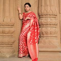 Pure Banarasi Katan Upada Silk Saree